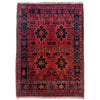 Red Color Khal Mohammadi Carpet 3' 4" x 4' 6" (ft) - No. W36623
