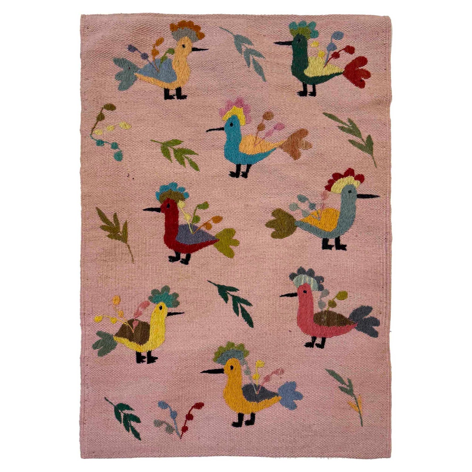 Pakistani Embroidery Kelim 2' 0" x 2' 11" (ft) - No. W36690