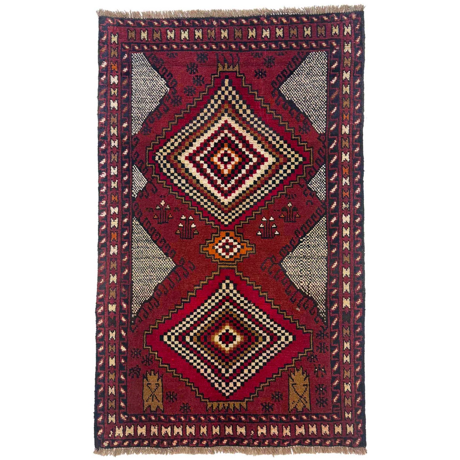 Baluch Small Size Rug 2' 11" x 4' 4" (ft) - No. W36696