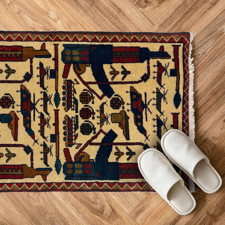 War Rug 1' 11" x 2' 11" (ft) - No. W36699
