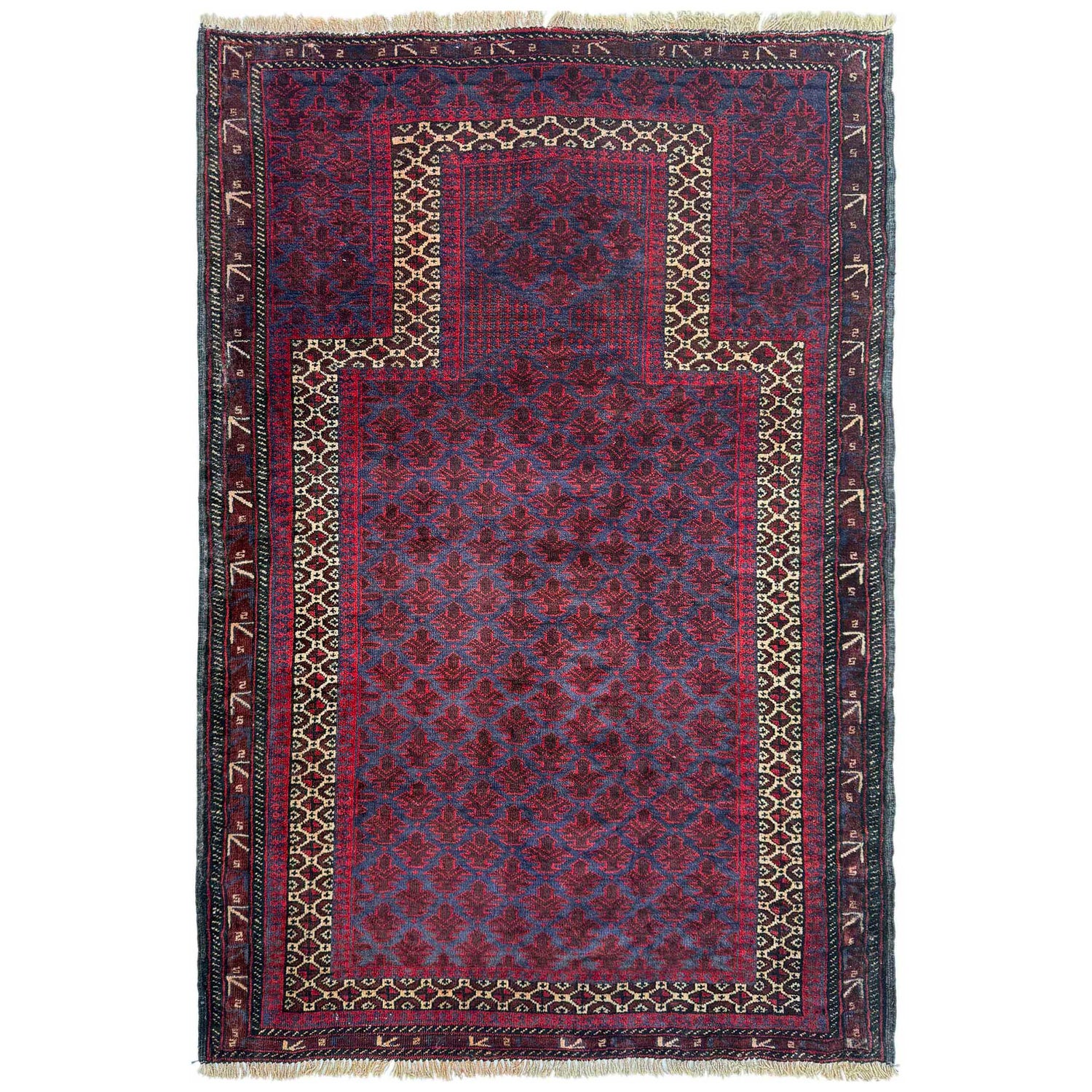 Fine Quality Prayer Rug 3' 3" x 4' 6" (ft) - No. W36700
