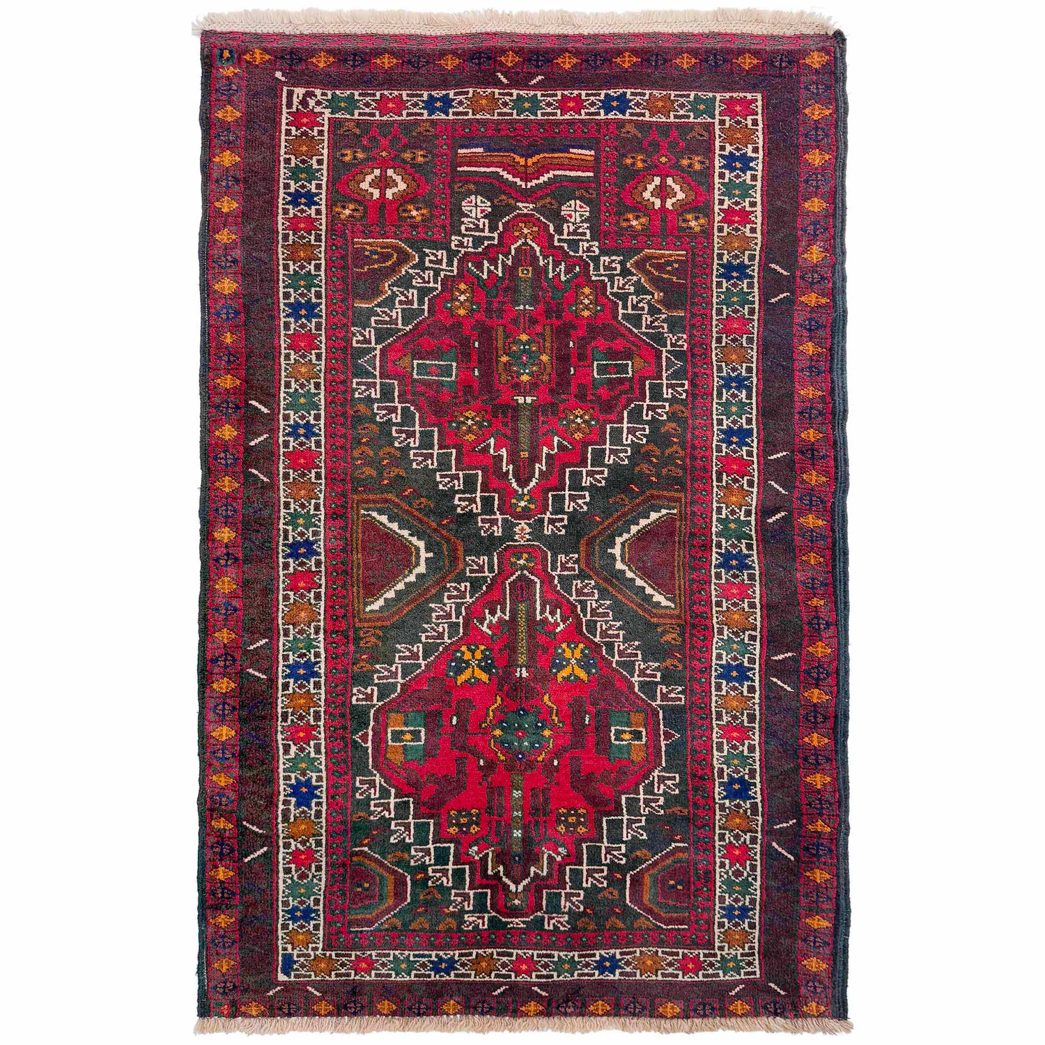 Traditional Baloch Rug 2' 8" x 4' 8" (ft) -No W36701