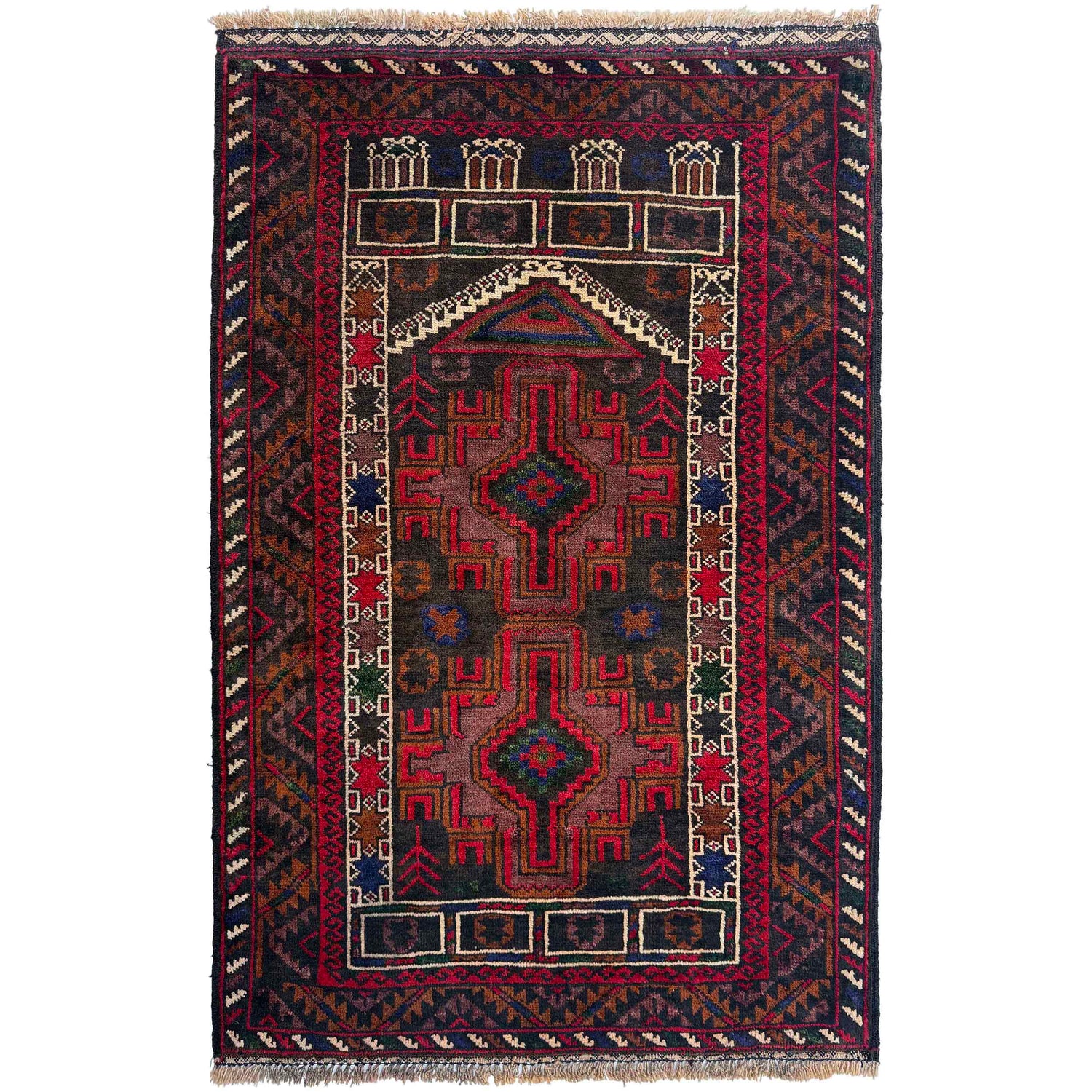 Prayer Rug 2' 9" x 4' 0" (ft) - No. W36702
