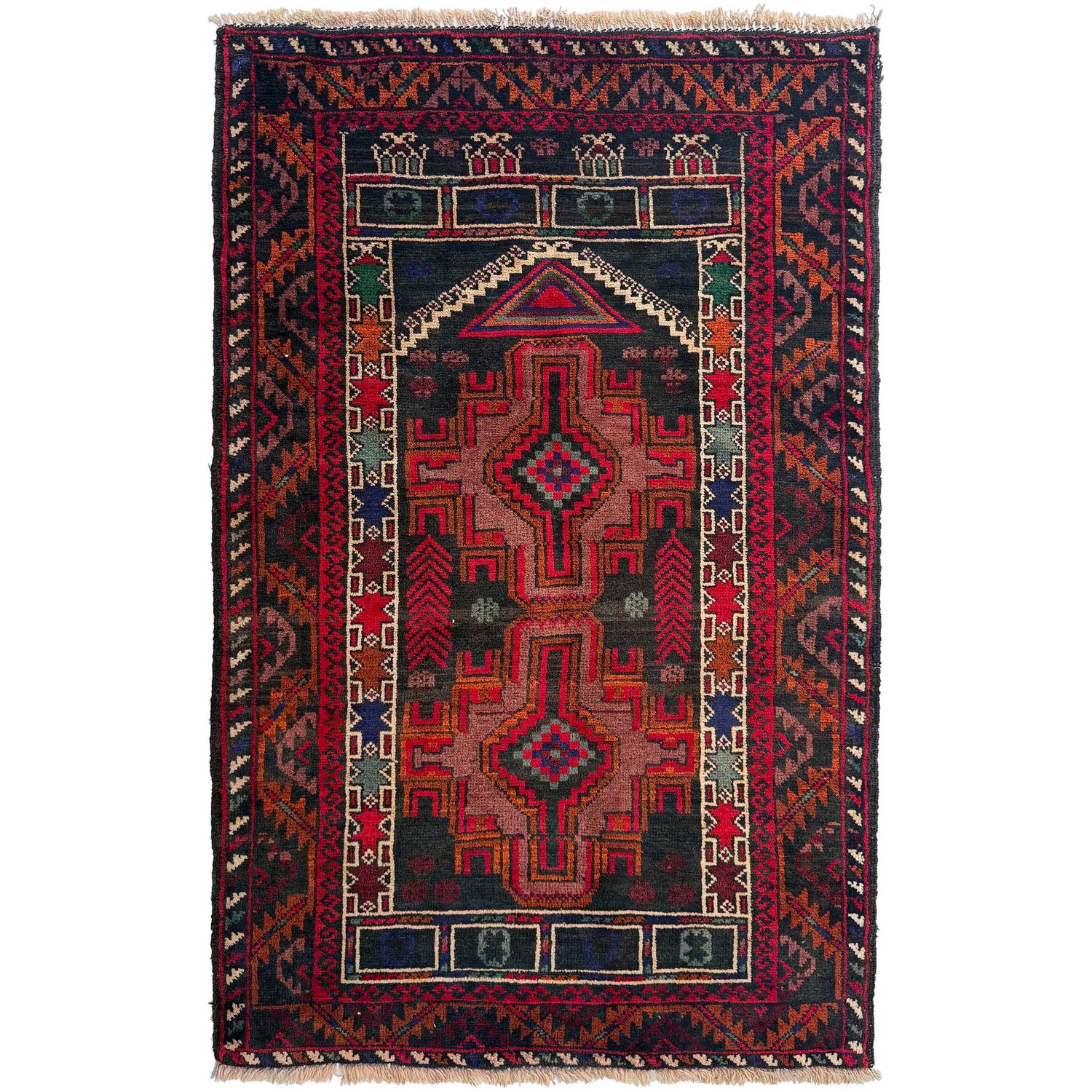 Islamic Prayer Rug 2' 9" x 4' 4" (ft) - No. W36703