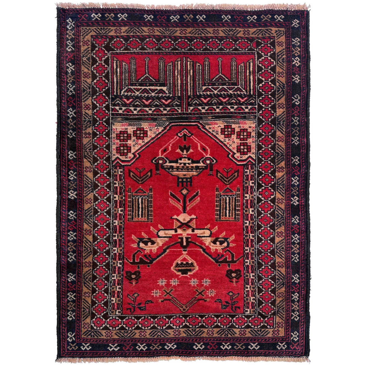 Handmade Jaye Namaz 2' 11" x 4' 3" (ft) - No. W36707