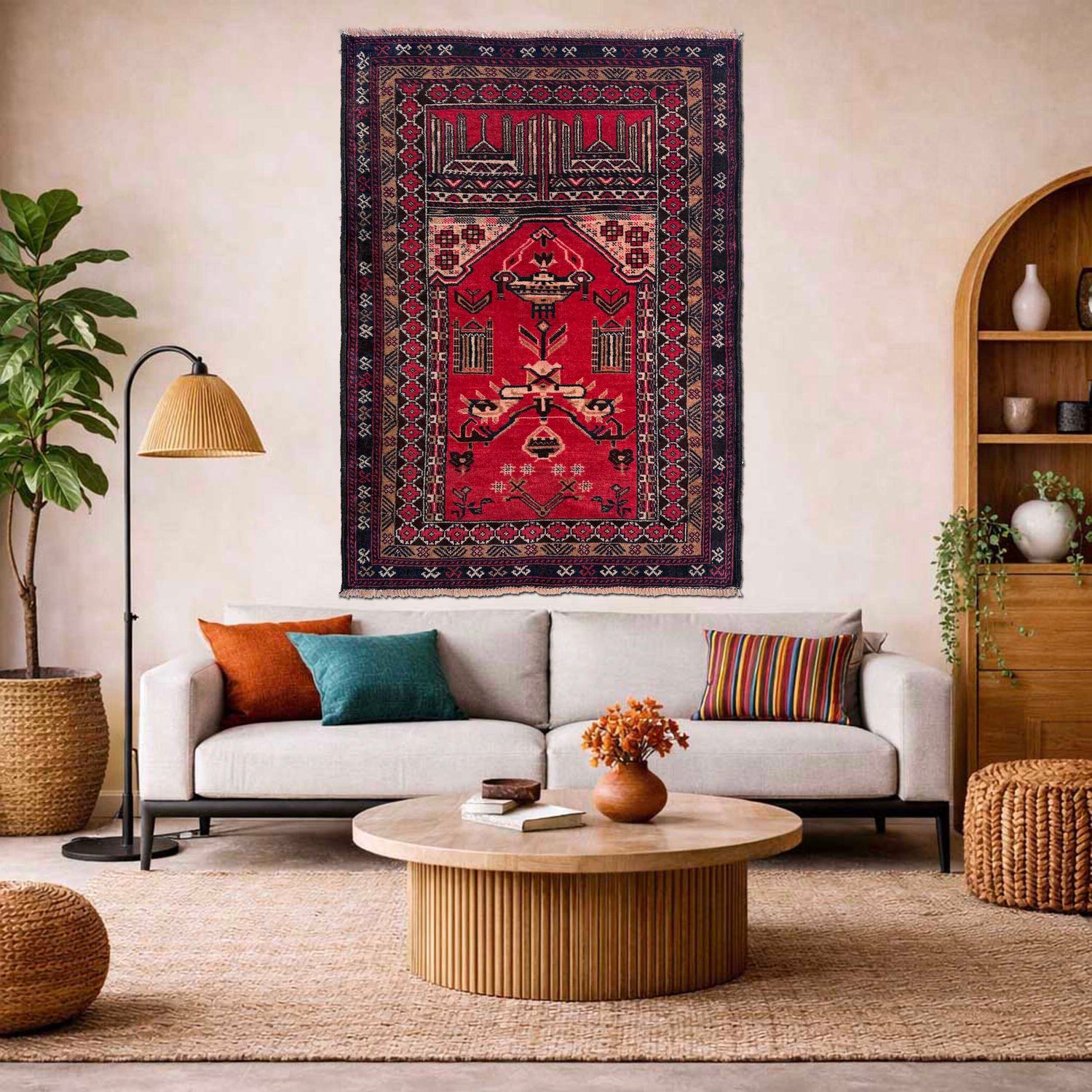Handmade Jaye Namaz 2' 11" x 4' 3" (ft) - No. W36707