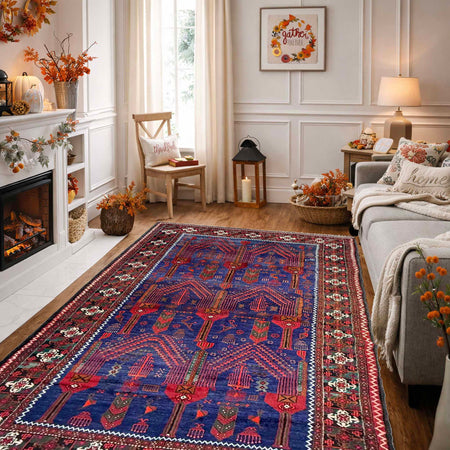 Handmade Baluchi Rug 4' 7" x 9' 2" (ft) - No. W36715