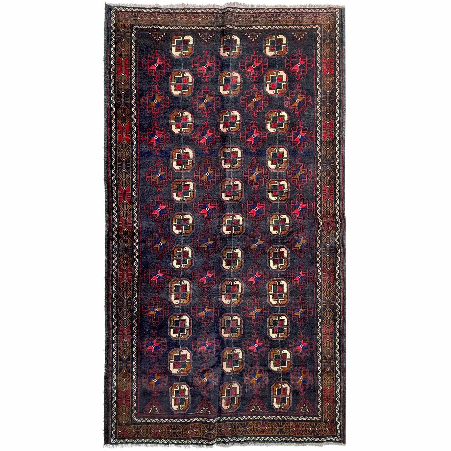 Multi Color Baluchi Rug 4' 8" x 8' 11" (ft) - No. W36716