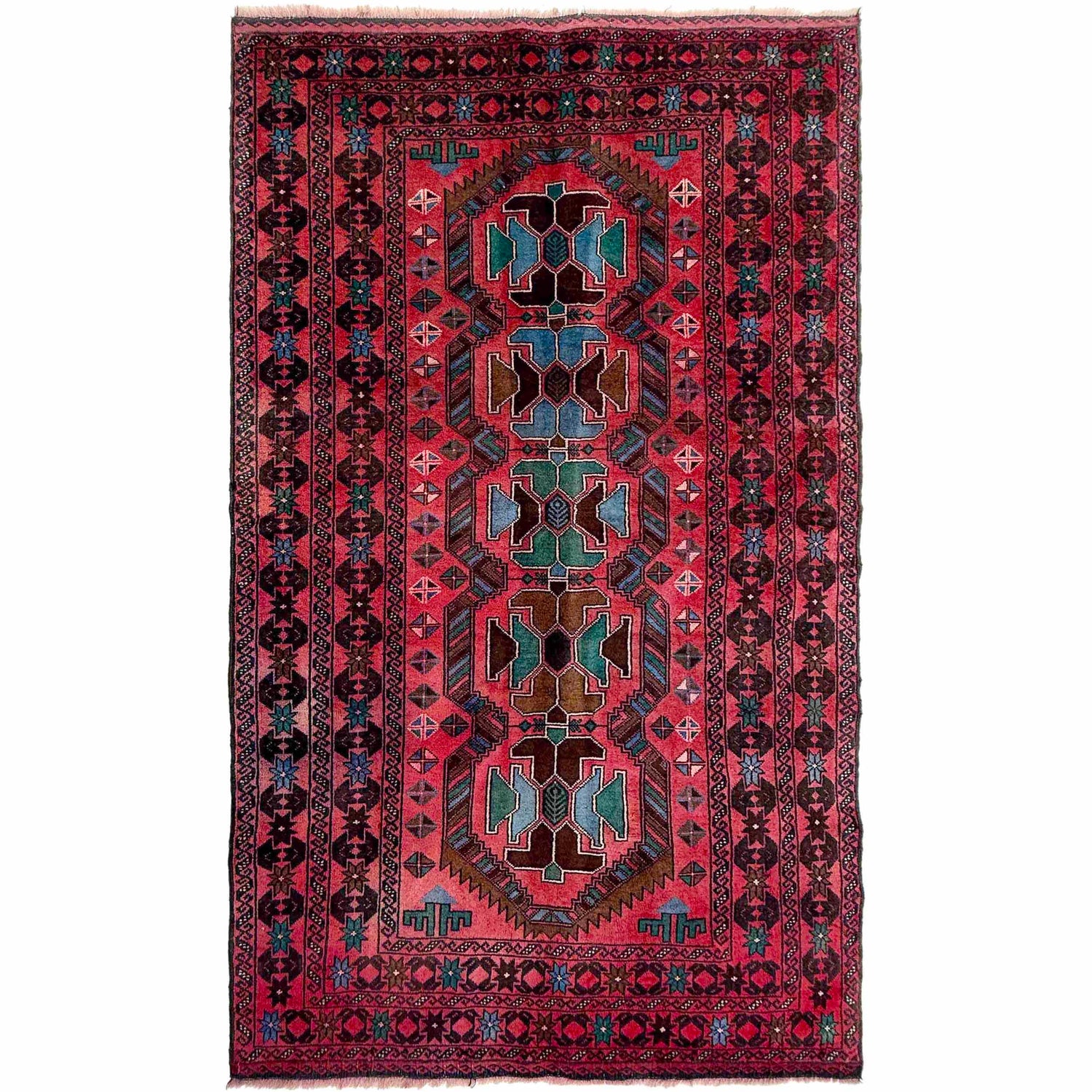 Tribal Baloch Rug 3' 10" x 6' 11" (ft) - No. W36720