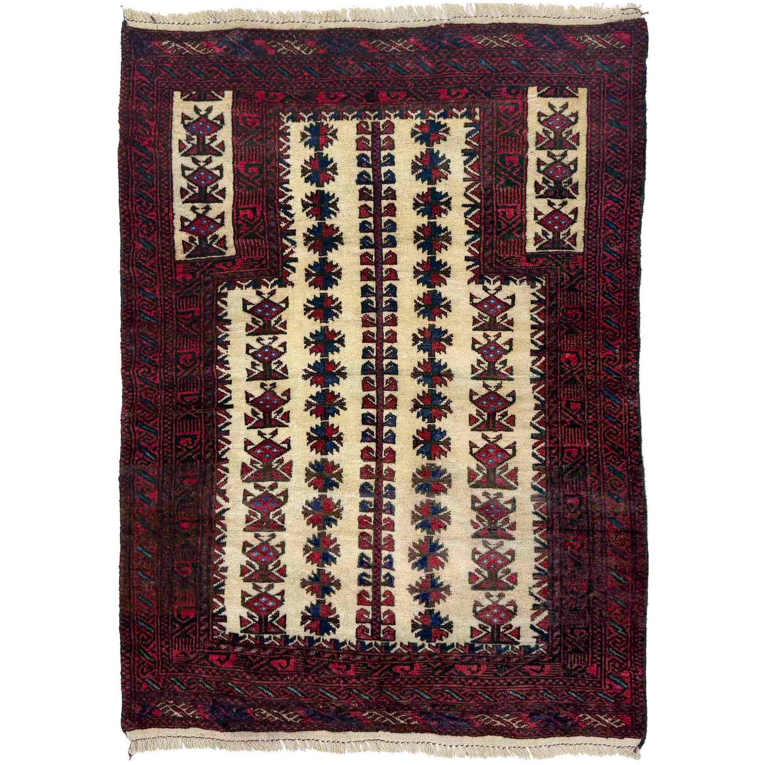 Fine Quality Prayer Rug 2' 9" x 4' 0" (ft) - No. W36725
