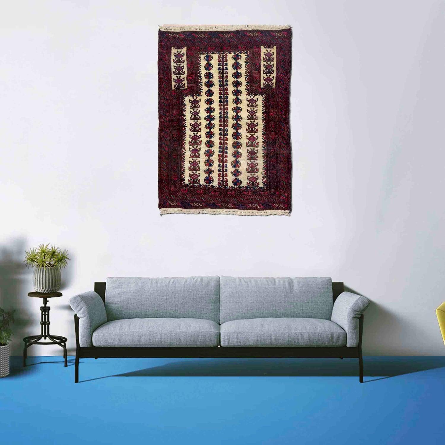 Fine Quality Prayer Rug 2' 9" x 4' 0" (ft) - No. W36725