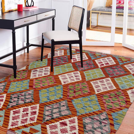 Handmade Vegetable Kilim 2' 9" x 4' 0" (ft) - No. W36774