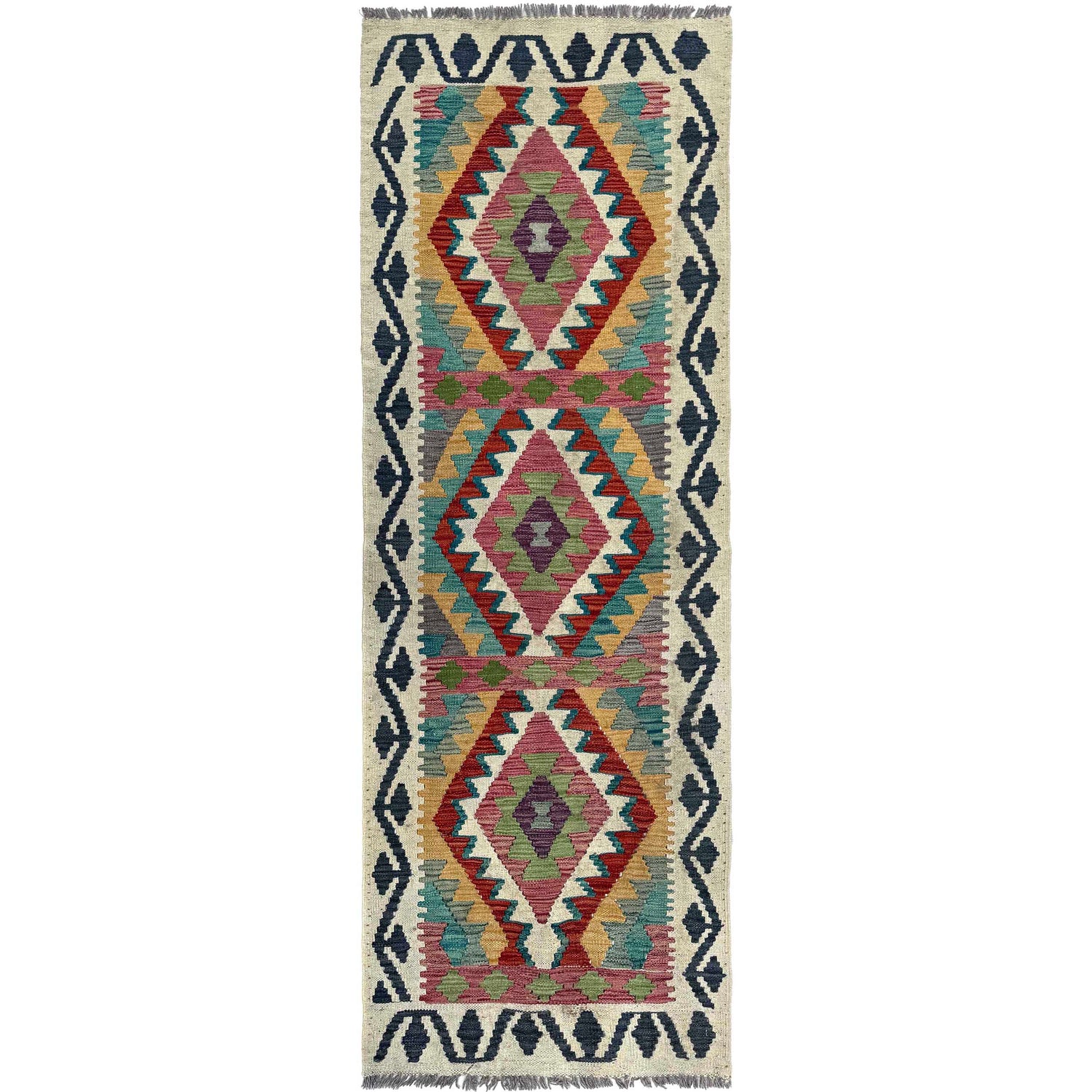 Vegetable Kilim Runner 2' 0" x 5' 11" (ft)- No. W36789