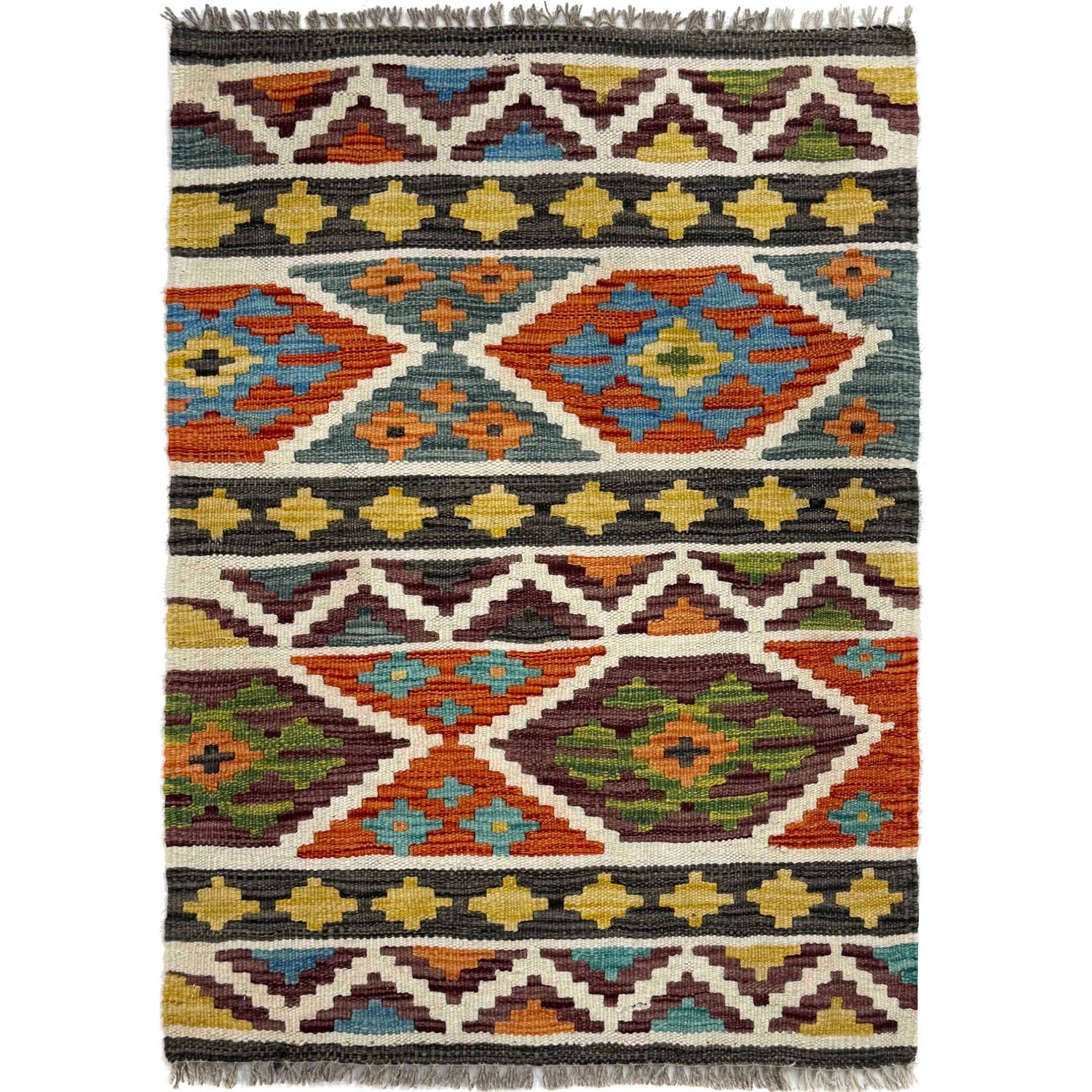 Handmade Vegetable Kelim 2' 0" x 3' 0" (ft) - No. W36793