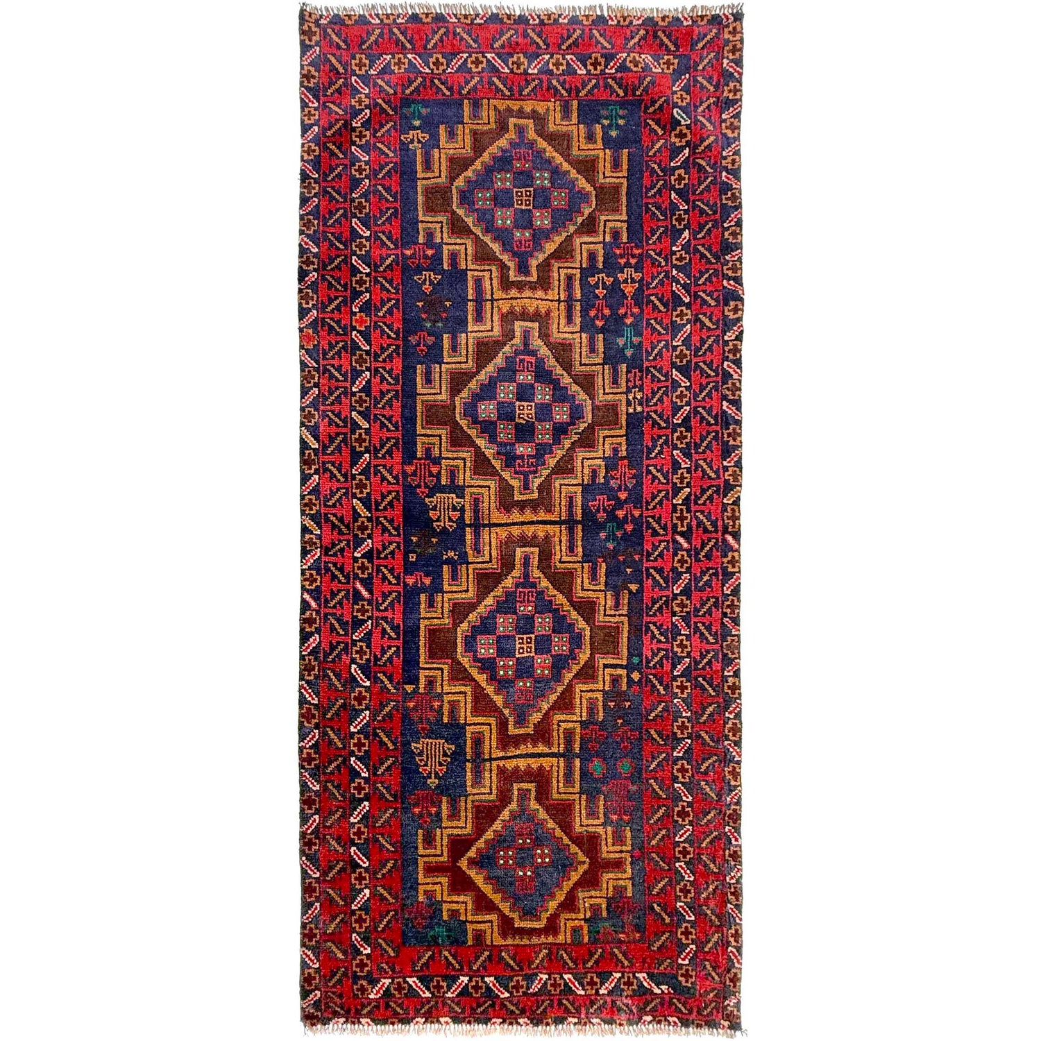Hand Knotted Baluchi Runner 2' 9" x 6' 5" (ft) - No. W36850