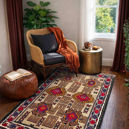 Traditional Baloch Rug 2' 7" x 4' 7" (ft) - No. W37612