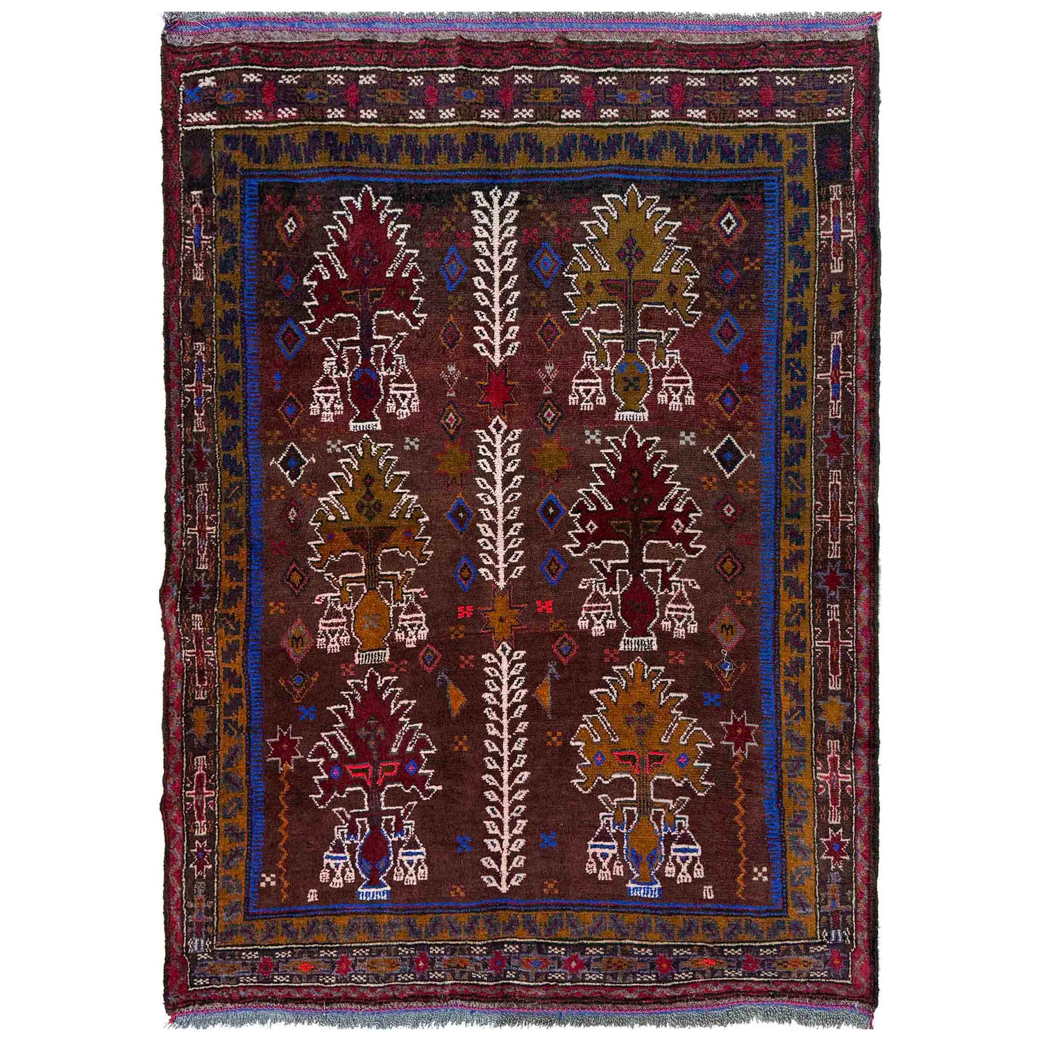 Baluch Small Size Rug 3' 2" x 4' 5" (ft) - No. W37702