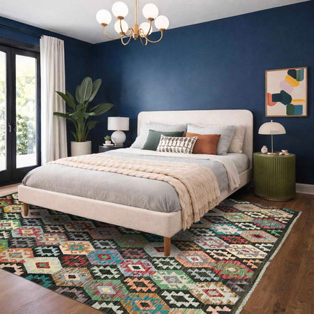 Handmade Vegetable Kilim 6' 8" x 9' 8" (ft) - No. W38105