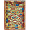 Handmade Vegetable Kelim 4' 11" x 6' 7" (ft) - No. W38207