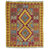 Handmade Vegetable Kilim 3' 3" x 3' 10" (ft) - No. W38241