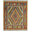 Handmade Vegetable Kelim 3' 3" x 3' 10" (ft) - No. W38243