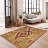 Handmade Vegetable Kelim 3' 7" x 4' 4" (ft) - No. W38248