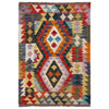 Handmade Vegetable Kilim 2' 11" x 4' 1" (ft) - No. W39914