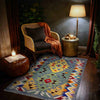 Handmade Vegetable Kilim 2' 8" x 3' 10" (ft) - No. W39917