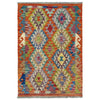 Handmade Vegetable Kelim 2' 9" x 3' 11" (ft) - No. W39918