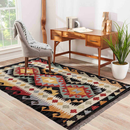 Handmade Vegetable Kelim 2' 8" x 4' 2" (ft) - No. W39919