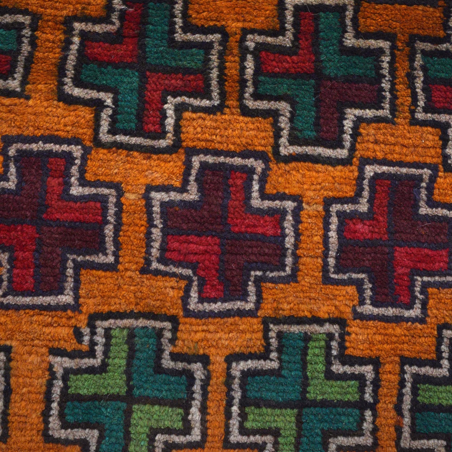 Orange Baluchi Runner 2' 4" x 7' 9" (ft) - No. Y15396