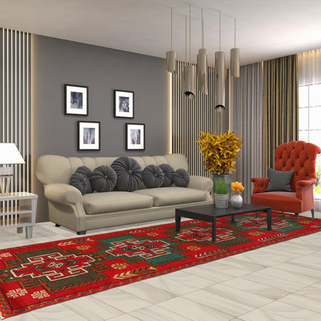 Handmade Baluchi Runner 2' 6" x 9' 4" (ft) - No. Y15397