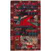 Handmade Pictorial Rug 3' 8" x 6' 3" (ft)- No. Y15769