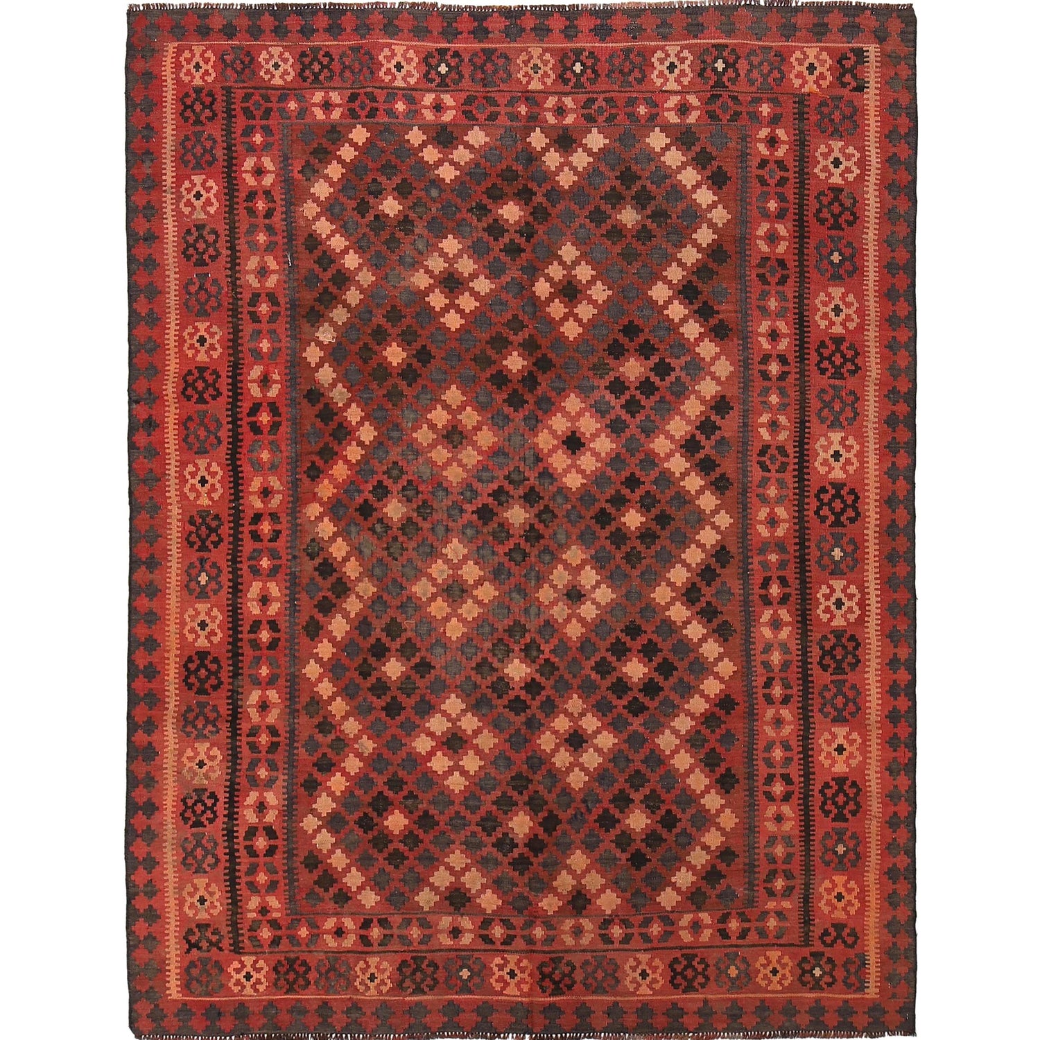 Vintage Kilim 5' 10" x 7' 7" (ft) - No. Y15801