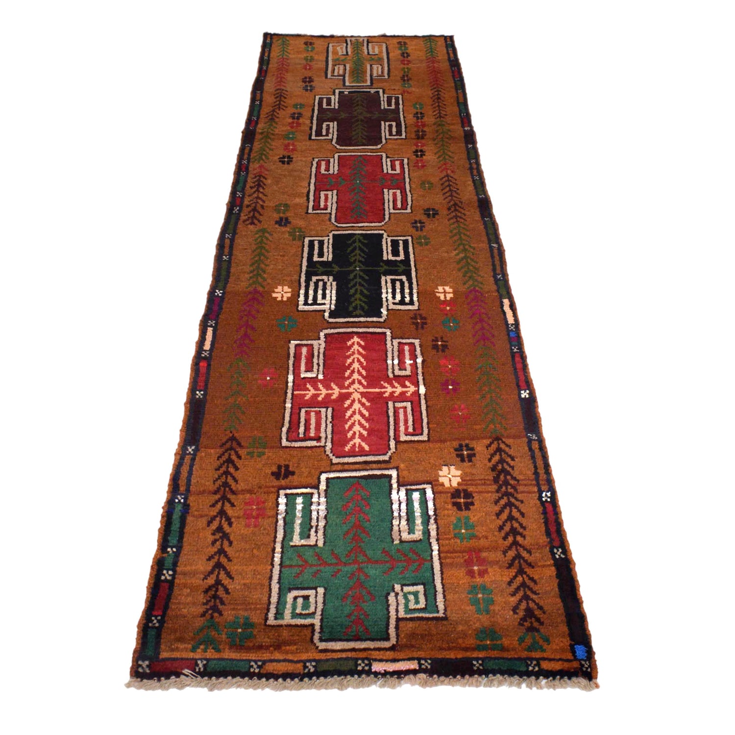 Hand Knotted Baluchi Runner 2' 4" x 8' 7" (ft) - No. Y15909