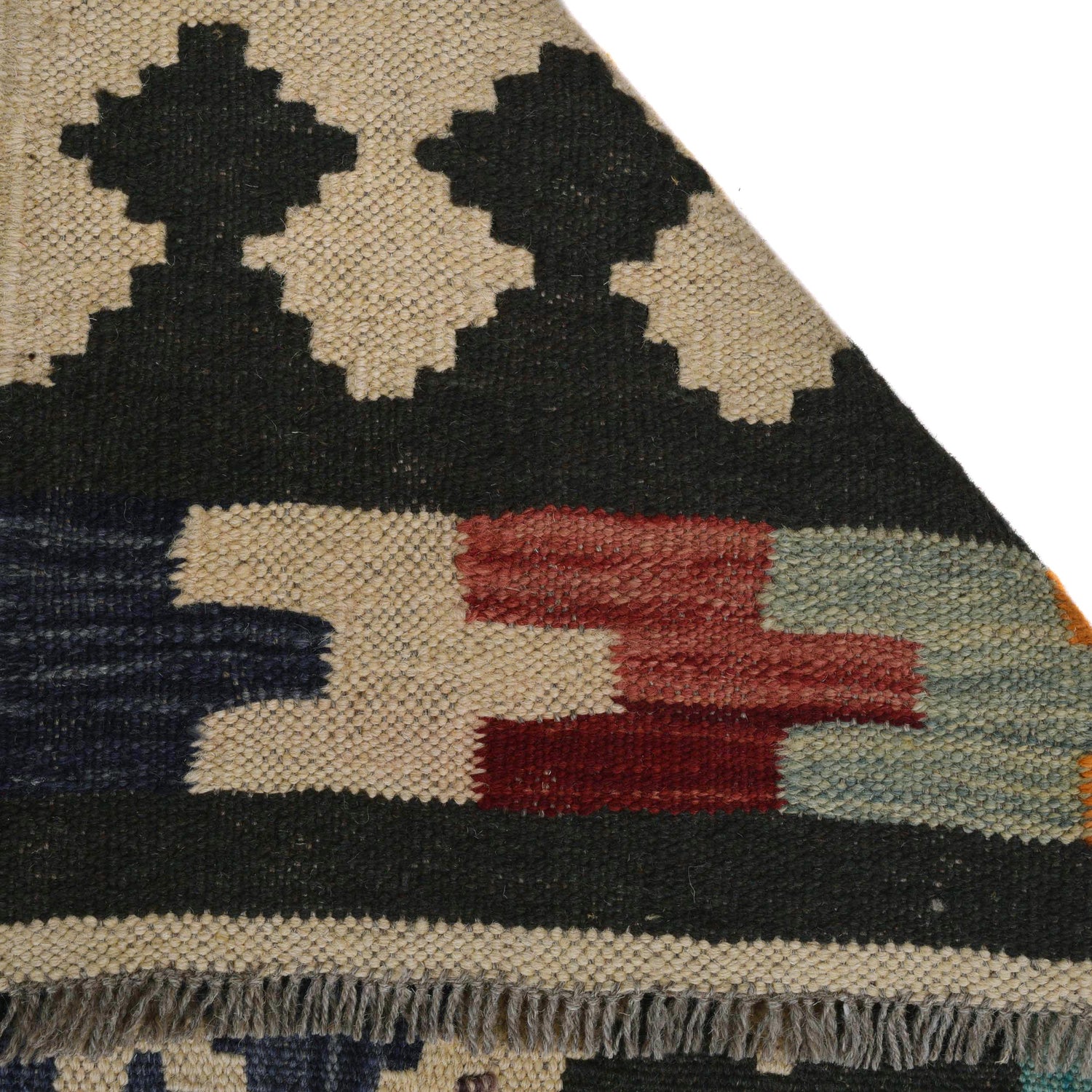 Handmade Vegetable Kelim 7' 3" x 9' 10" (ft) - No. Y31566