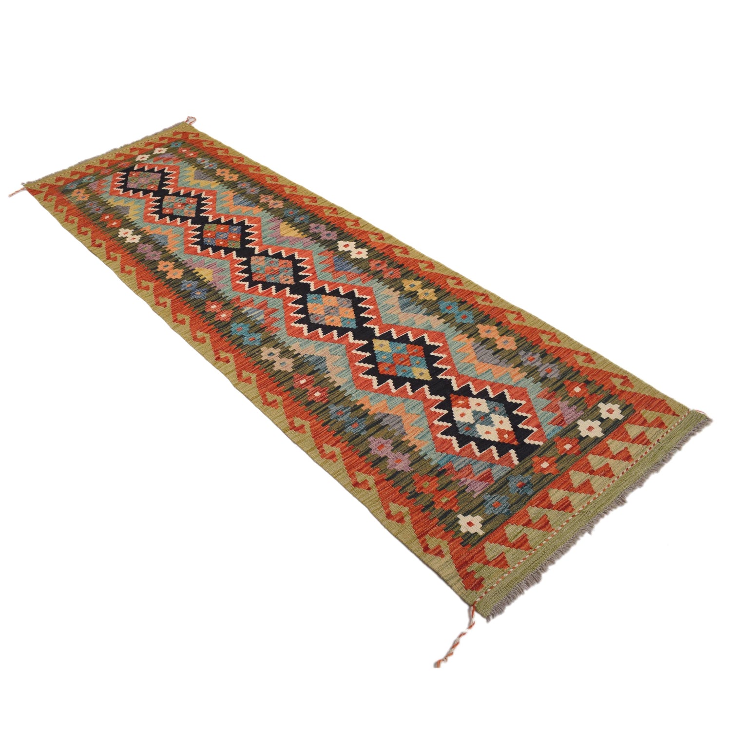 Vegetable Kilim Runner 2' 7" x 8' 2" (ft) - No. Y31573