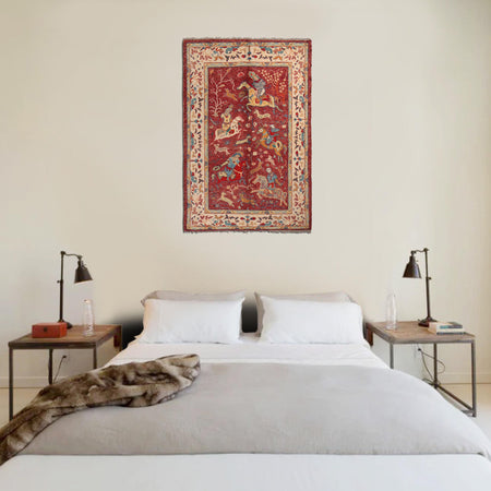 Handmade Pictorial Rug 3' 11" x 6' 0" (ft) - No. Y33035