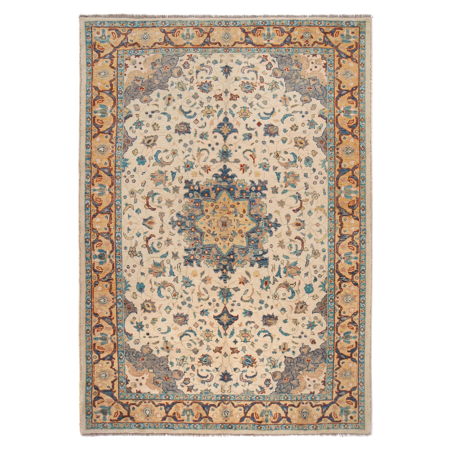 Hand Made Persian Design Heriz Rug 6' 7 x 9' 8 (ft) - No. Y33036