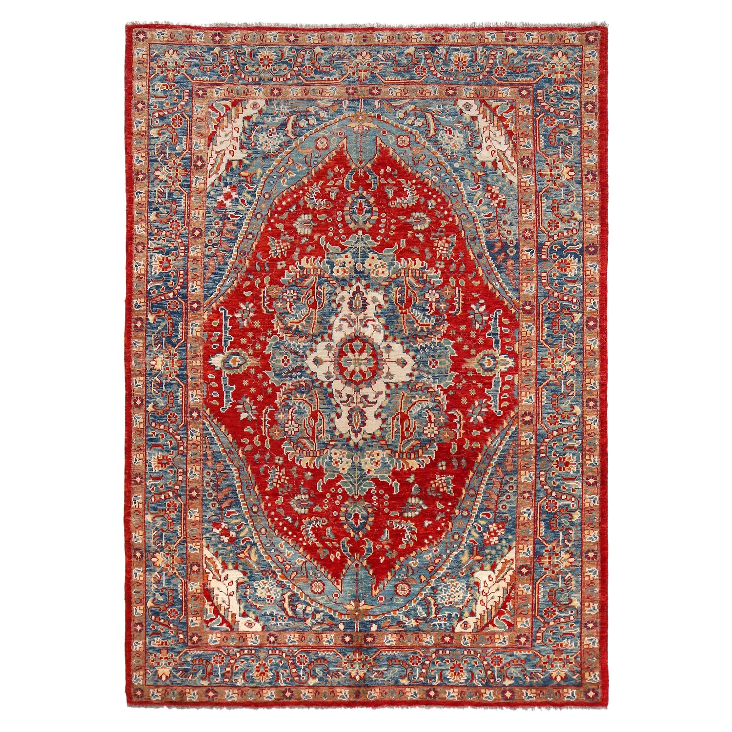 Hand Made Persian Design Heriz Rug 6' 8 x 9' 7 (ft) - No. Y33038