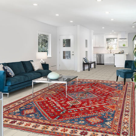 Persian Shirazi Design Rug 5' 5" x 7' 8" (ft) - No. Y33039