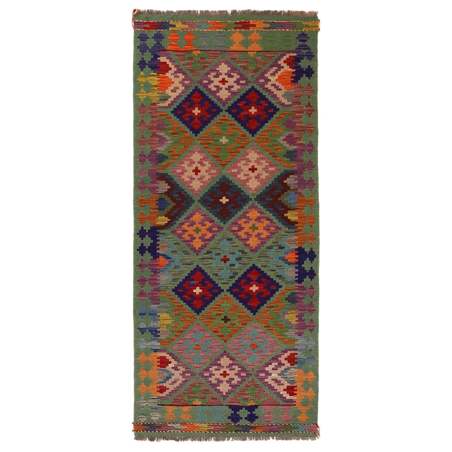 Vegetable Kilim Runner 2' 9" x 6' 6" (ft)- No. Y33099
