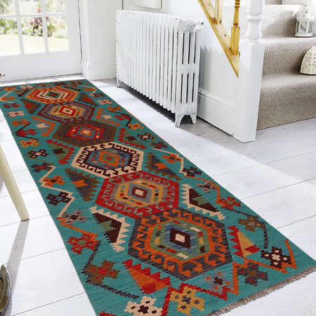 Vegetable Kilim Runner 2' 10" x 9' 9" (ft) - No. Y35093