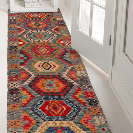 Vegetable Kilim Runner 2' 10" x 9' 9" (ft) - No. Y35095