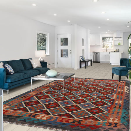 Handmade Vegetable Kelim 5' 9" x 7' 10" (ft) - No. Y35603