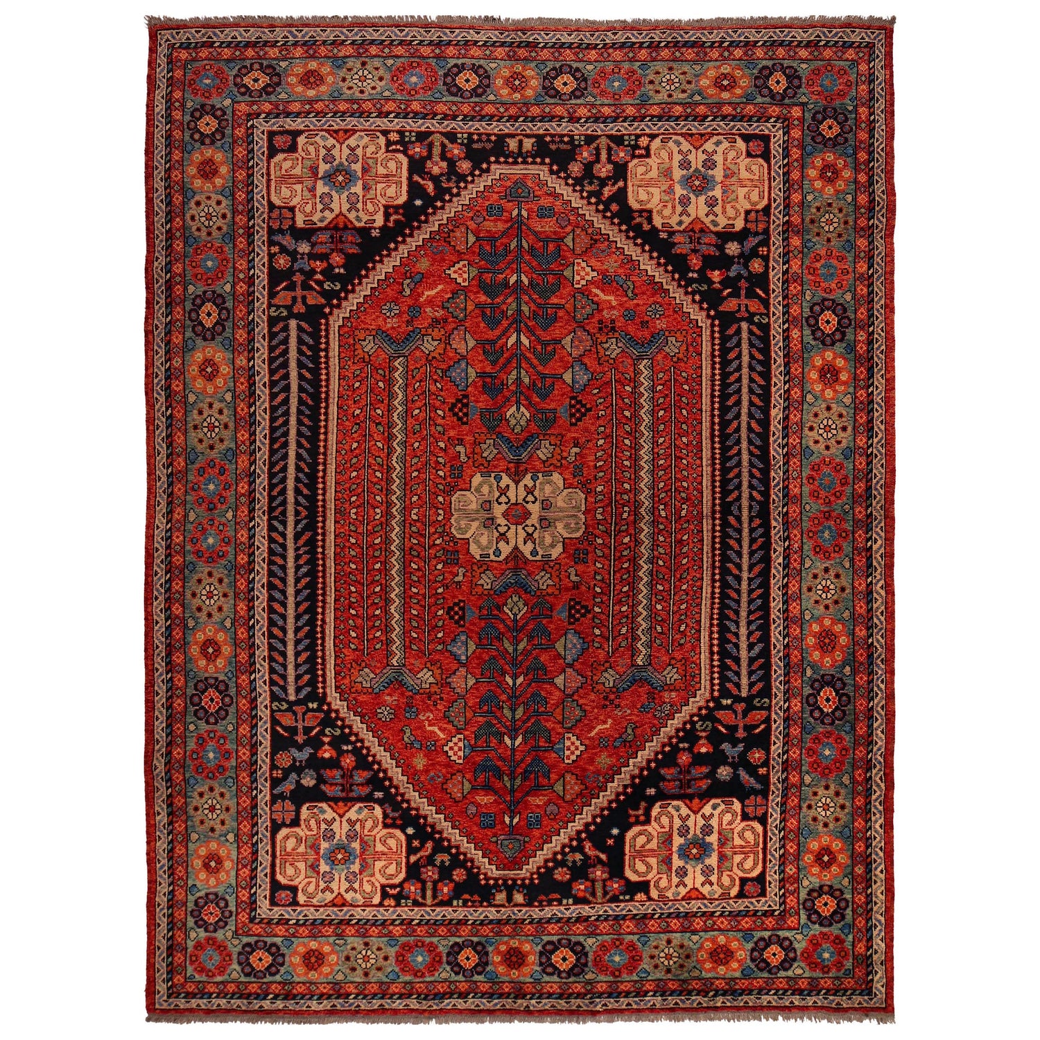 Handmade Sherazi Rug 8' 3 x 11' 2 (ft) - No. Y35650