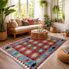 Handmade Vegetable Kilim 4' 9" x 6' 6" (ft) - No. Y37267