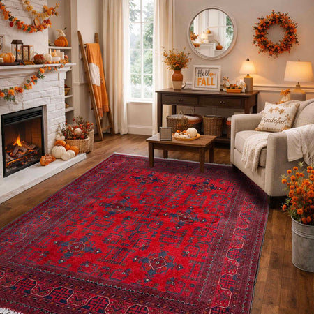 Red Color Khal Mohammadi Rug 5' 3" x 6' 10" (ft) - No. Y37280