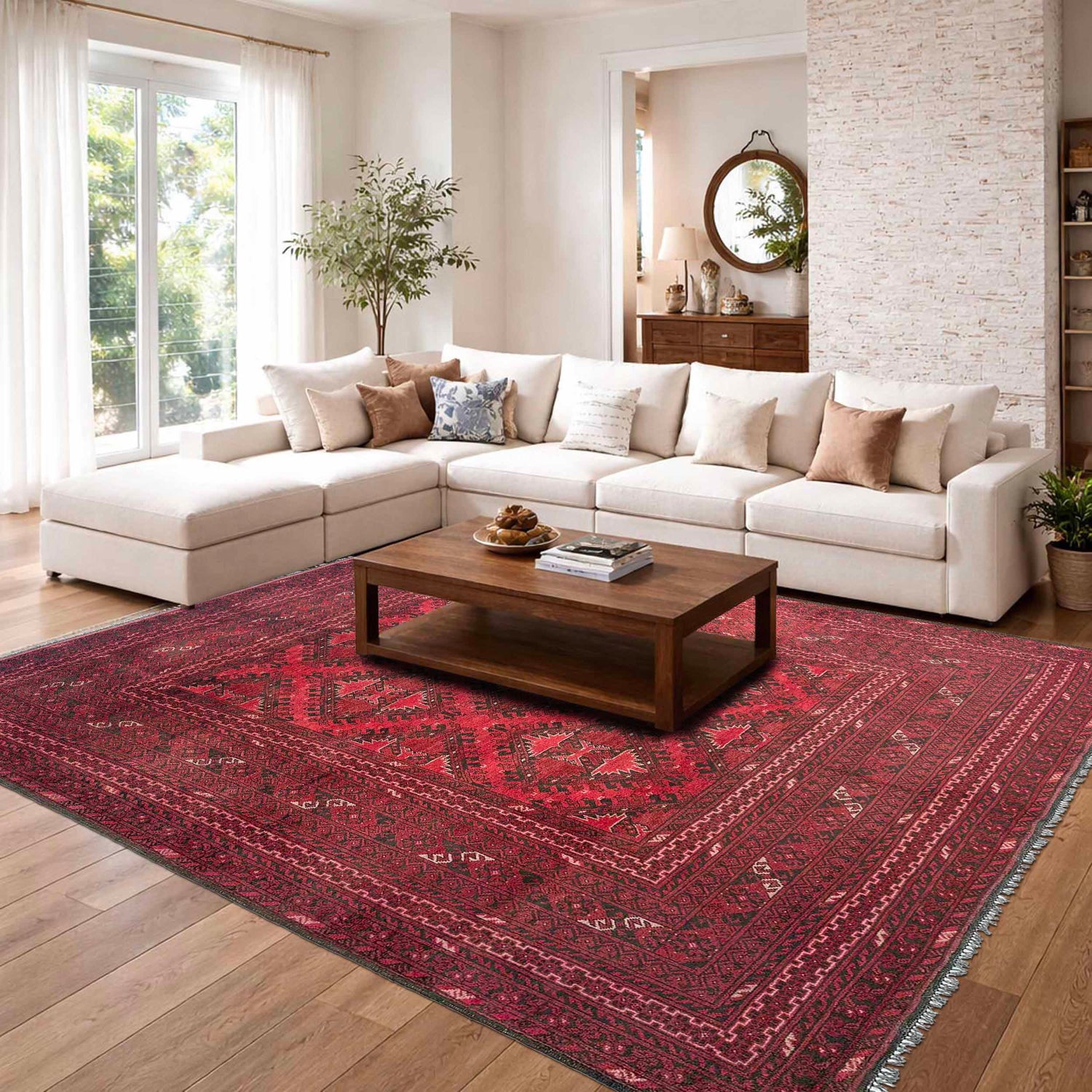 Handmade Khal Mohammadi Carpet 6' 8" x 9' 5" (ft) - No. Y37281