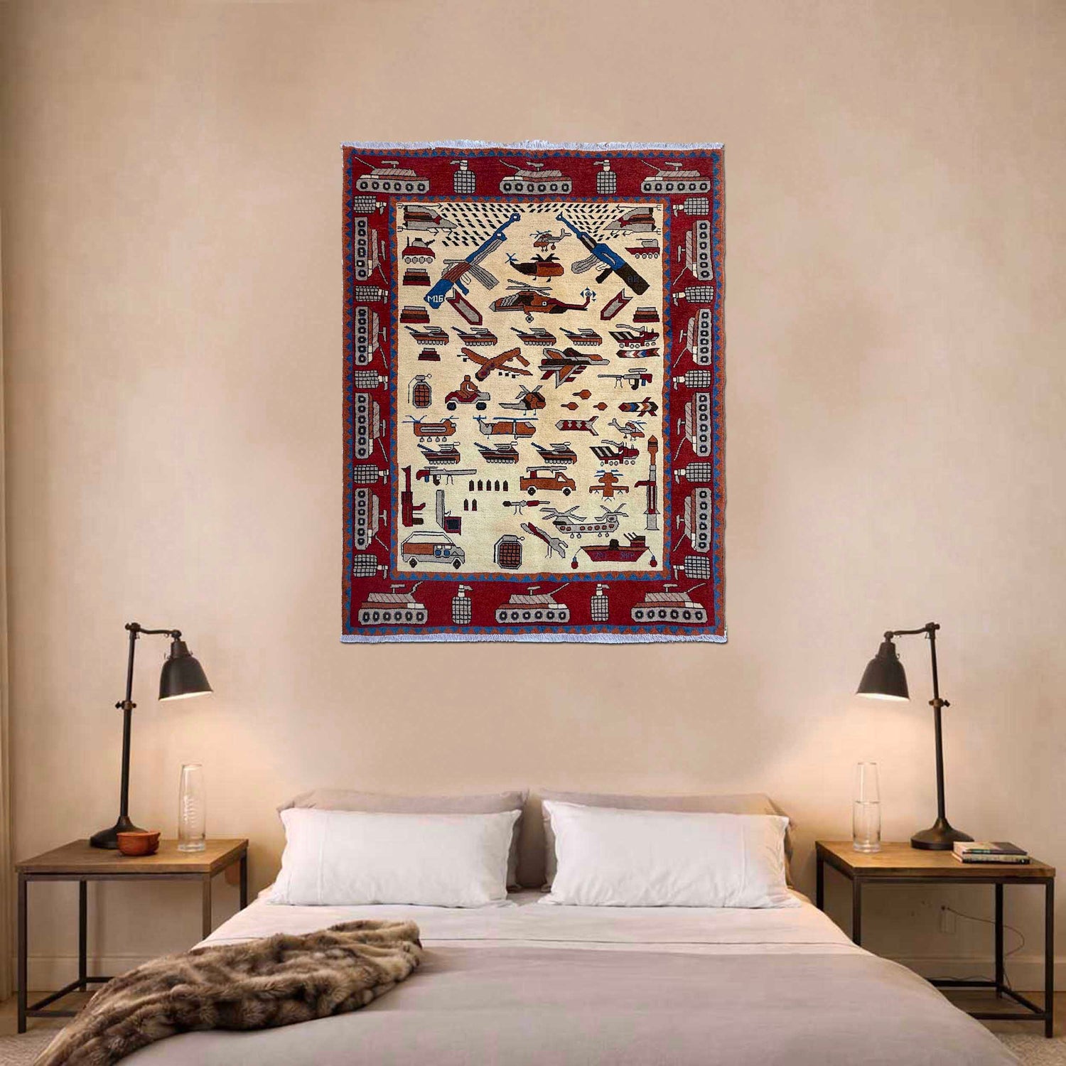 War Rug 4' 1" x 5' 9" (ft) - No. Y37283